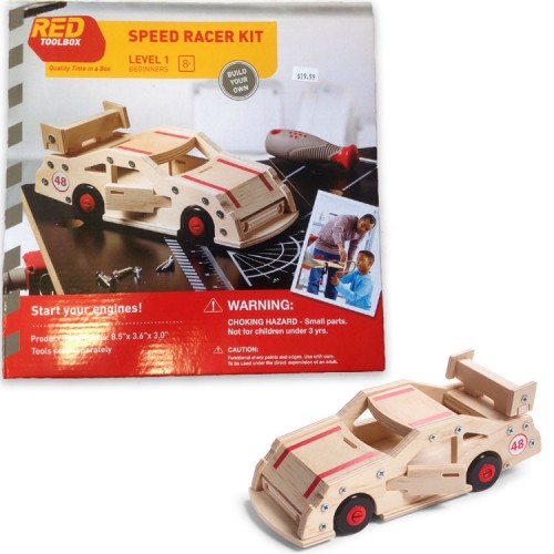 Build a Speed Racer Car Kids Woodcrafting Kit