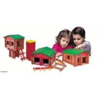 roy toy log building set