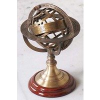Nagina International Antique Finish Nautical Decor Armillary Zodiac Sphere Globe 9 Home Decorative
