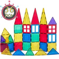 picassotiles pt42 designer artistry kit 42pcs set magnet building tiles clear