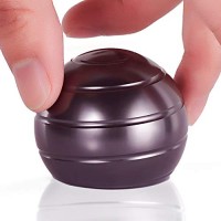 ADHD Optical Illusion Fidget Spinner Toys for Adults Kids Kinetic Spinning Desk Toy Ball Metal Stress Ball for Adults Anxiety Black