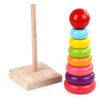 aoile wooden nesting rainbow blocks