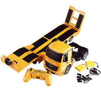 Mercedes Benz Licensed RC Tow Truck Detachable Flatbed Semi Trailer Engineering