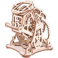 Yamix Wooden Transmission Model To Build 3d Puzzles Mechanical Wood Craft Kit Diy Assembly Construction Educational Toys Gift For Adults Kids Puzzle Lucky Wheel Dice Educational Toys Planet