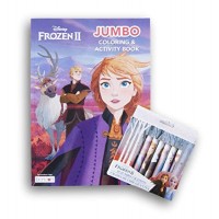 Download Princess Elsa Anna Coloring Activity Book Puzzles Mazes Word Search 10 Jumbo Crayons Bundle Educational Toys Planet