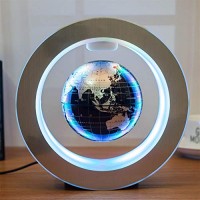 XBSXP Beautifully Magnetic Levitating Floating Globe With LED Lights World Map Anti Gravity Rotating Globe Home Office Desk Decoration