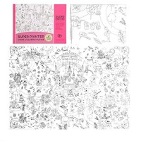 Ruixib Kids Giant Wall Size Coloring Poster Large Painting Craft Paper Doodle Art Page Big Book Decal For Children Adults Family Classroom453 X 315 In Educational Toys Planet