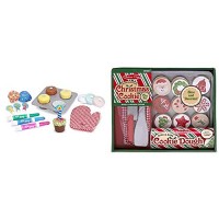 Melissa Doug Bake Decorate Cupcake Set Pretend Play Colorful Wooden Play Food Materials 25 Pieces 13 H X 104 W 3 L Slice And Christmas Cookie Food Educational Toys Planet